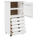 vidaXL Koliesková skriňa 53 x 39 x 103 cm Masívne borovicové drevo