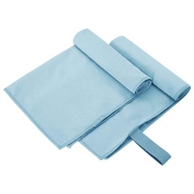 vidaXL Športové uteráky 2 pcs Modrá 50 x 30 cm Polyester a polyamid