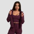 Dámska mikina Zip-up TRN Eggplant - GymBeam, veľkosť L, veľkosť oblečenia L