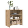 vidaXL Servírovacia skriňa Hnedá 70 x 41 x 75 cm Kompozitné drevo