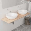 vidaXL Kúpeľňový nábytok, dub 120x40x16,3 cm