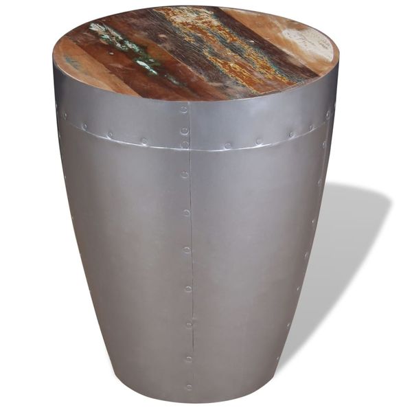 vidaXL Stolička, letecký štýl, recyklovaný masív
