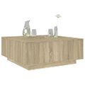 vidaXL Konferenčný stolík dub sonoma 100x100x40 cm kompozitné drevo