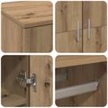vidaXL Highboard 80 x 39 x 178 cm Kompozitné drevo Dub artisan