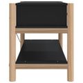 vidaXL TV skrinka čierna 82x38x45 cm spracované drevo