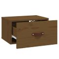 vidaXL Nástenný nočný stolík medovohnedý 40x29,5x22 cm