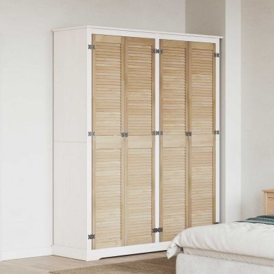 vidaXL Skříňové dvere s dverami 4 pcs Prírodná 201 x 2,1 x 39,5 cm