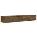 vidaXL Nástenné skrinky 2 ks dymový dub 68x30x20 cm spracované drevo