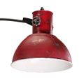 vidaXL Podlahová lampa 25 W šmuhovaná červená 150 cm E27