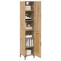 vidaXL Highboard Remeselný dub 34,5 x 34 x 180 cm Kompozitné drevo