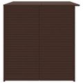 vidaXL Záhradný úložný box hnedý 150x100x100 cm polyratanový