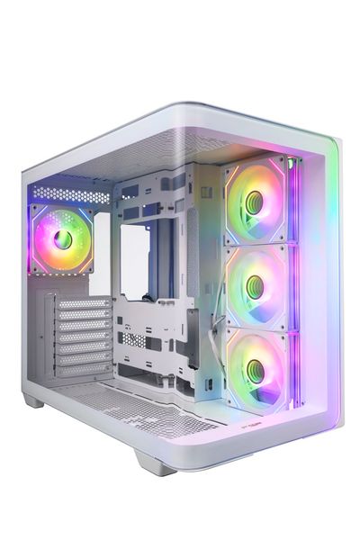 FSP M580-WP/Midi Tower/Transpar./Biela