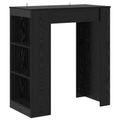 vidaXL Barový stôl 95 x 47 x 103,5 cm Kompozitné drevo Čierny dub