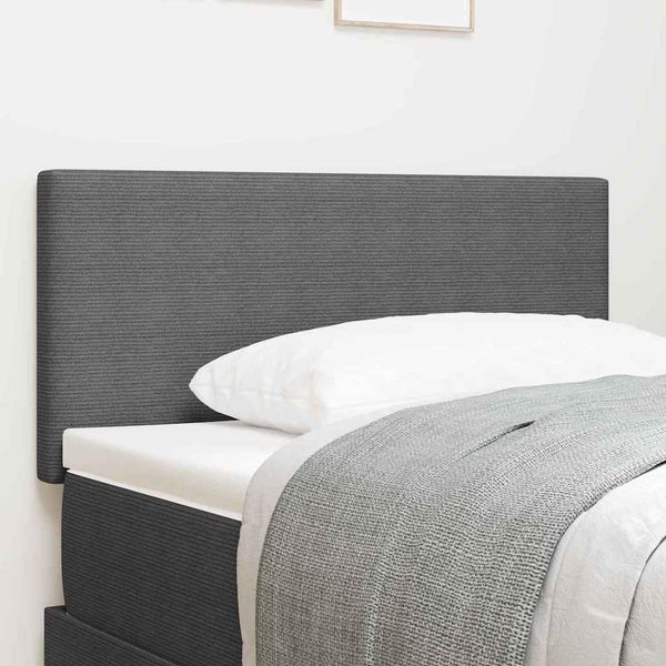 vidaXL LED hlavová doska Svetlosivá 80 cm Kordúrová tkanina