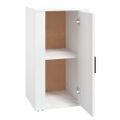 vidaXL Komoda biela 40x33x70 cm spracované drevo