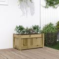 vidaXL Záhradný kvetináč 60x31x31 cm impregnovaná borovica