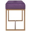 vidaXL Lavička 80 cm fialová zamatová