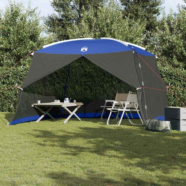 vidaXL Stan s moskytiérou so strechou Azúrová modrá 380 x 380 x 225 cm