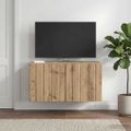 vidaXL Nástenná TV skrinka 59,5 x 31 x 30 cm Dub artisan
