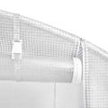 vidaXL Fóliovník s oceľovým rámom biely 24 m² 8x3x2 m