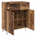 vidaXL Servírovacia skriňa Staré drevo 69,5 x 34 x 90 cm
