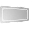 vidaXL Zrkadlo do kúpeľne s LED Priehľadná 90 x 40 cm tvrdené sklo