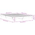 vidaXL Posteľný rám bez matraca dub sonoma 140x190 cm kompozitné drevo