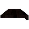 vidaXL Schodiskové stupne 2 ks hnedočierná 80x30x2 cm dubový masív