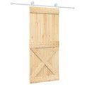 vidaXL Posuvné dvere Prírodná a biela 90 x 210 cm