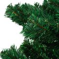 vidaXL Osvetlený špirálový vianočný stromček+kvetináč zelený 120cm PVC