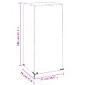 vidaXL Kryty na záhradnú stoličku 2 ks 8 očiek 75x70x140 cm polyetylén