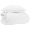 vidaXL Sada prikrývok 2 ks 135 x 200 cm Celoročne Bambus Biela