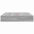 vidaXL Rám postele s úložným prostorem Sivý Sonoma 200 x 200 cm
