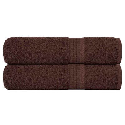 vidaXL Utierky na ruky FROGN 2 ks hnedé 50x100 cm 360 g/m²