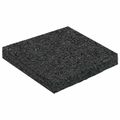 vidaXL Pad z gumových granúl na dvor Čierny 9 x 9 x 1 cm Guma