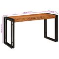 vidaXL Hniezdiaci stôl 3 ks Hnedá a čierna 82 x 40 x 45 cm