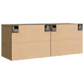 vidaXL Nástenné skrinky 2ks medovo-hnedé 45x30x35 cm masívna borovica