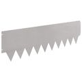vidaXL Obrubník trávnika 10 ks 103 x 30 cm Oceľ Strieborná