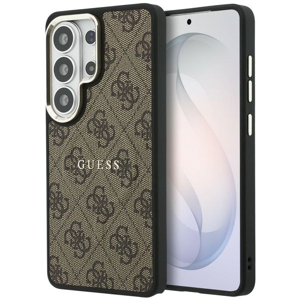 Obal Guess case 4G Embossed Ring MagSafe pre Samsung Galaxy S26 Ultra hnedý