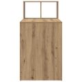 vidaXL Stôl Remeselný dub Kompozitné drevo 108 x 55 x 103.5 cm