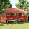 vidaXL Párty stan 292 x 580 x 315 cm Tehlová Oxfordská látka