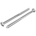 vidaXL Nábytkové skrutky 2 ks Strieborná M6 x 100 mm Oceľ