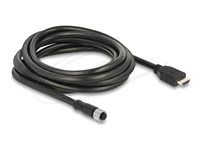 M12 kábel A-kódovaný 17 pin samica na HDMI