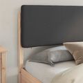 vidaXL Rám postele s čalúneným čelom Tmavo šedá 180 x 200 cm
