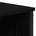 vidaXL Toaletný stolík Čierny dub 81 x 40 x 131 cm Kompozitné drevo