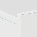 vidaXL Nástenný nočný stolík, lesklý biely 40x30x15cm kompozitné drevo