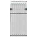 vidaXL Držiak na polená strieborný 120x45x100 cm pozinkovaná oceľ