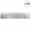 vidaXL Obrubníky trávnika 10 ks 103 x 0,05 x 22 cm Nehrdzavejúca oceľ