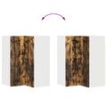 vidaXL Dvierka na umývačku Kalmar Dymová dub 57 x 57 x 80 cm