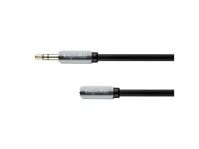 Kábel Jack 3,5 mm konektor / Jack 3,5 mm zdierka 1,8 m KRUGER & MATZ KM0316